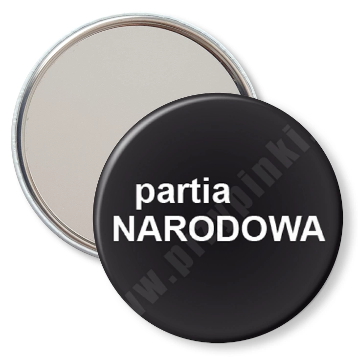 przypinka lusterko Partia narodowa