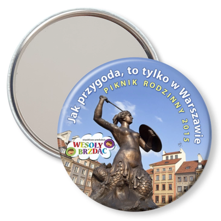 przypinka lusterko Piknik rodzinny 2015