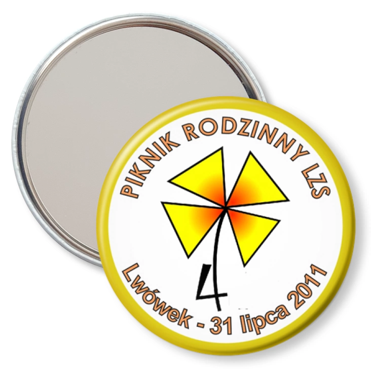 przypinka lusterko Piknik rodzinny LZS