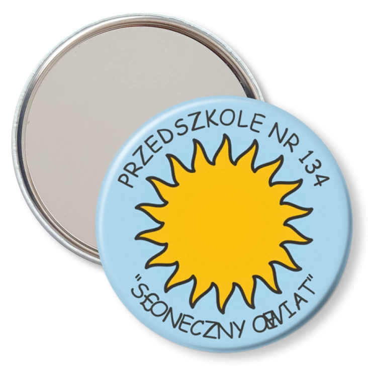 przypinka lusterko Przedszkole nr 134