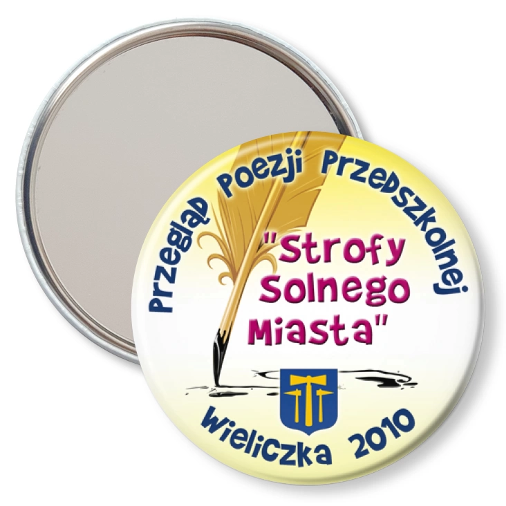 przypinka lusterko Przegląd Poezji Przedszkolnej - Wieliczka 2010