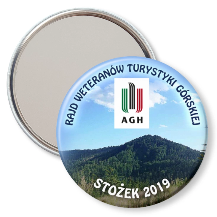 przypinka lusterko Rajd weteranów turystyki górskiej