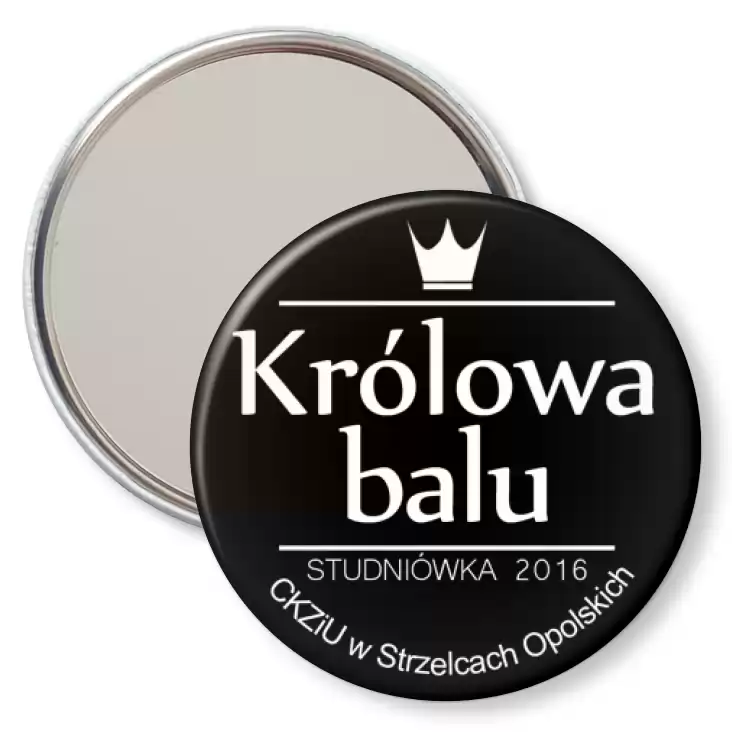 przypinka lusterko Studniówka - CKZiU w Strzelcach Opolskich