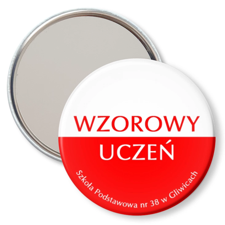 przypinka lusterko Szkoła Podstawowa w Gliwicach