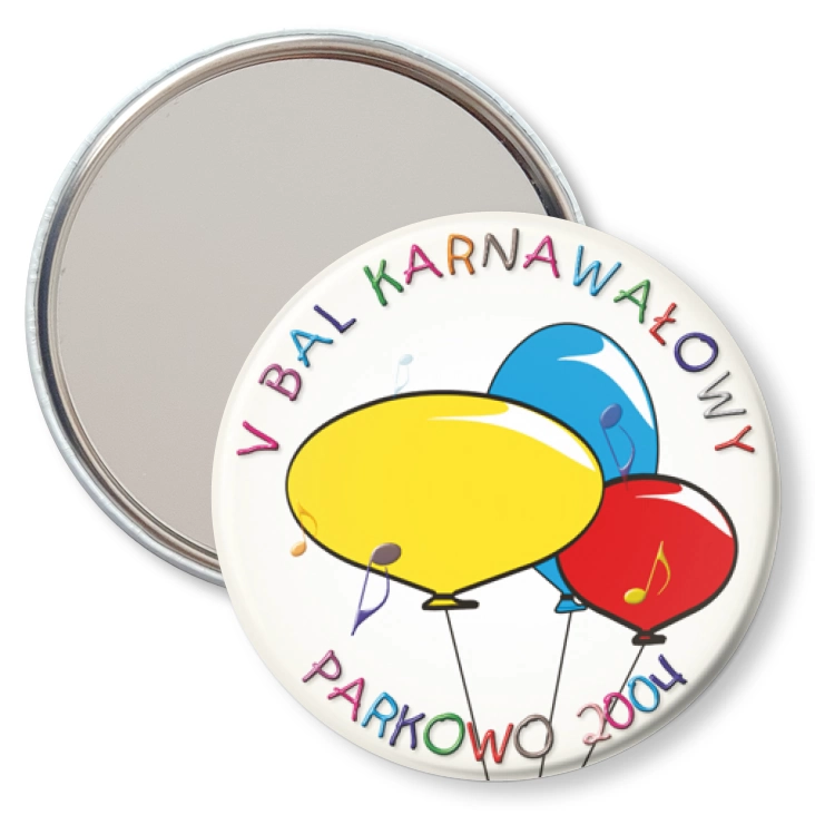 przypinka lusterko V Bal Karnawałowy w Parkowie