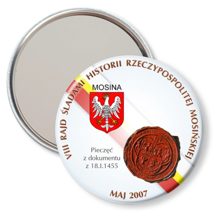 przypinka lusterko VIII Śladami Historii Rzeczypospolitej Mosińskiej