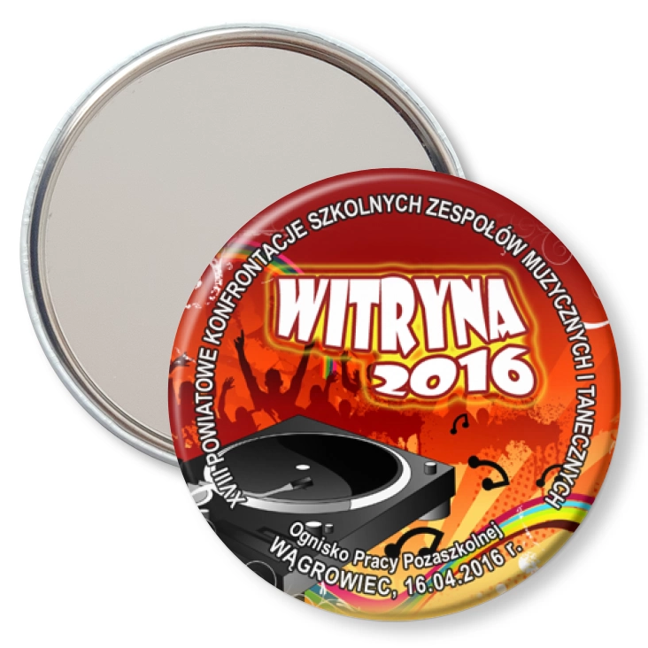 przypinka lusterko Witryna 2016
