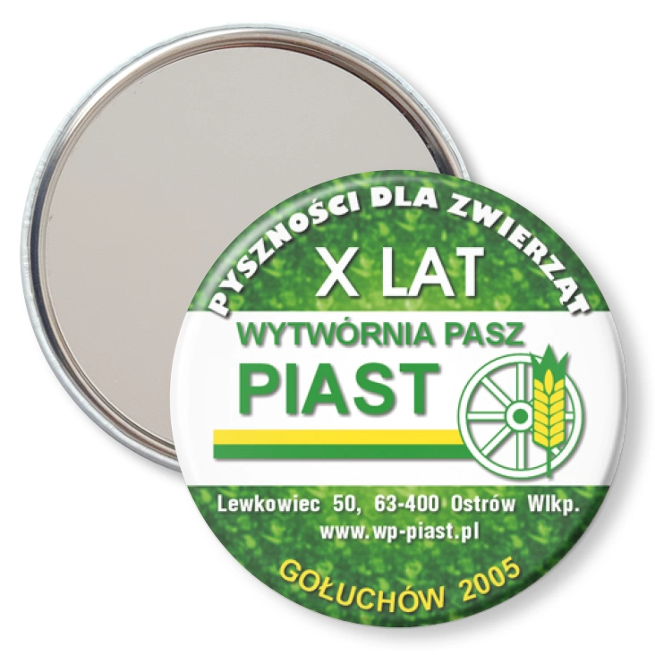 przypinka lusterko Wytwórnia pasz Piast