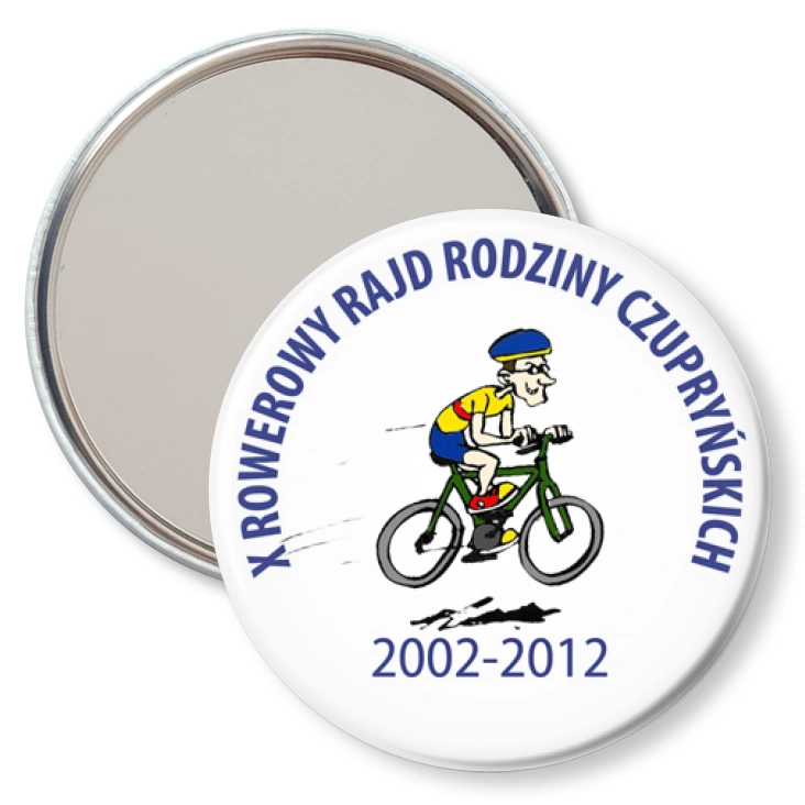 przypinka lusterko X Rajd Rowerowy Rodziny Czurpyńskich