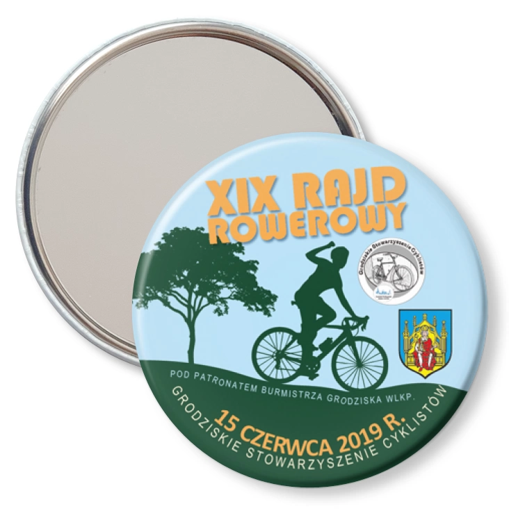 przypinka lusterko XIX Rajd Rowerowy