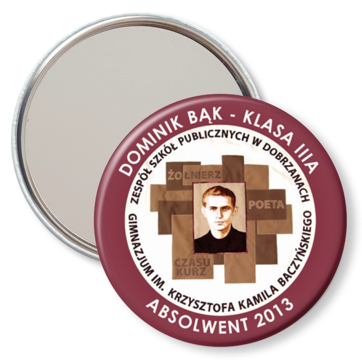 przypinka lusterko ZSP w Dobrzanach - Absolwent 2011