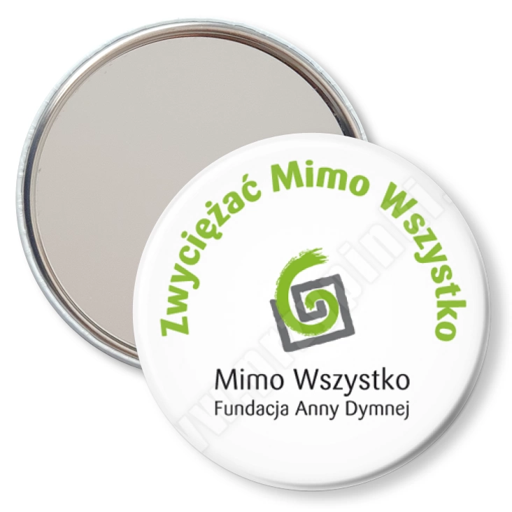 przypinka lusterko Zwyciężać Mimo Wszystko