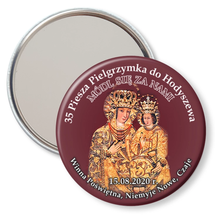 przypinka lusterko 35 Piesza Pielgrzymka do Hodyszewa