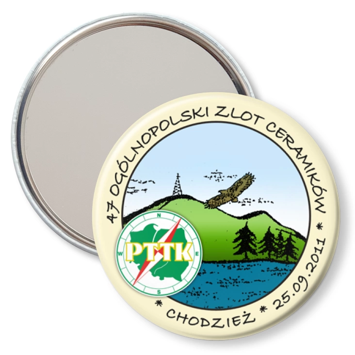 przypinka lusterko 47 Ogólnopolski Zlot Ceramików