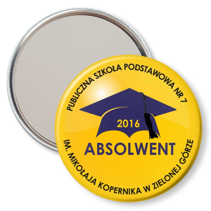 przypinka lusterko Absolwent