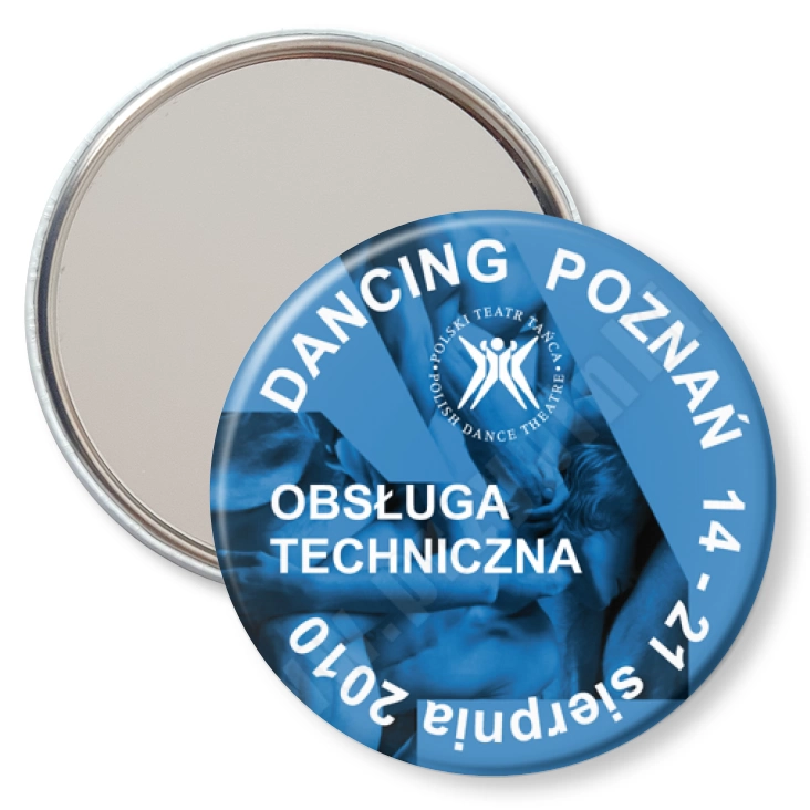 przypinka lusterko Dancing Poznań 2010 - obsługa techniczna