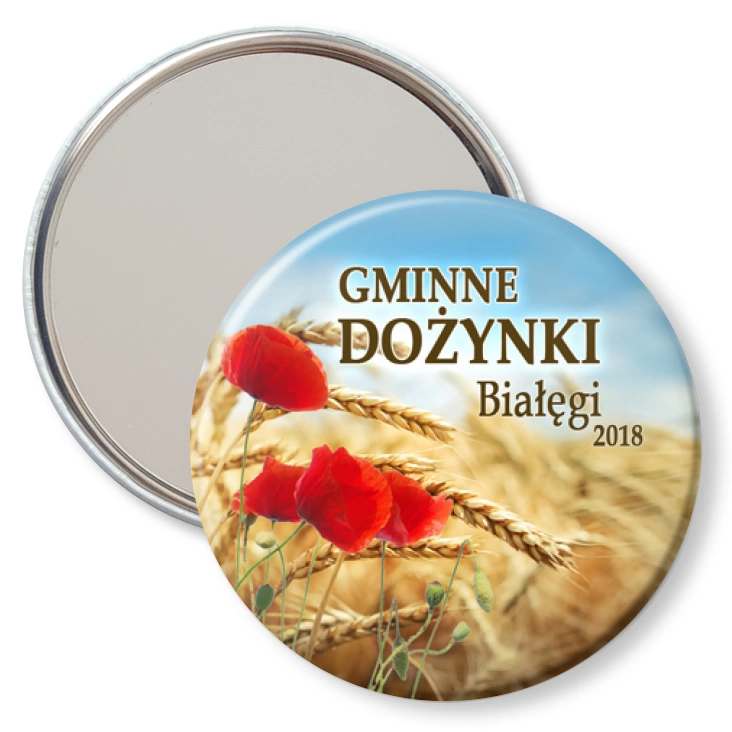 przypinka lusterko Dożynki Gminne Białęgi 2018
