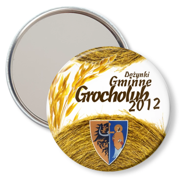 przypinka lusterko Dożynki Gminne 2012 Grocholub