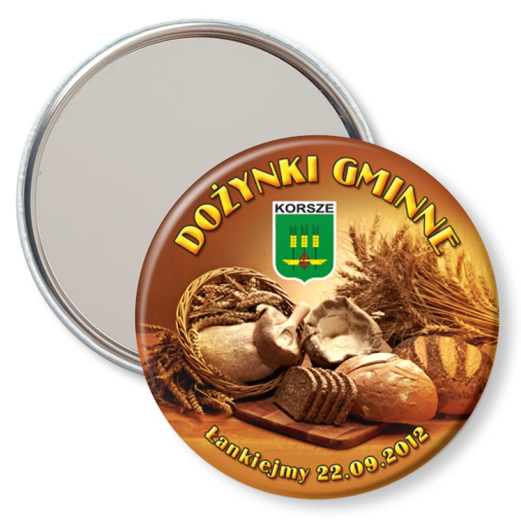 przypinka lusterko Dożynki Gminne - Łankiejmy 2012