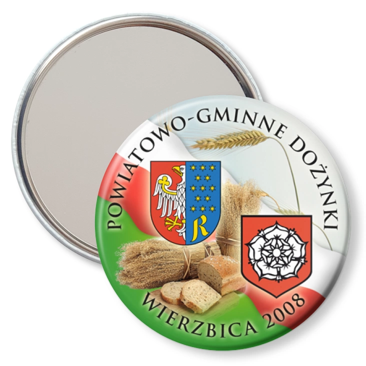 przypinka lusterko Dożynki Powiat Radomski