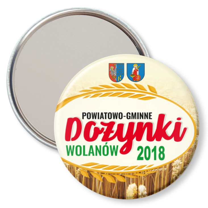 przypinka lusterko Dożynki Wolanów 2018