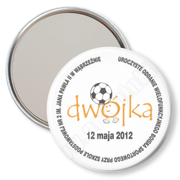 przypinka lusterko Dwójka