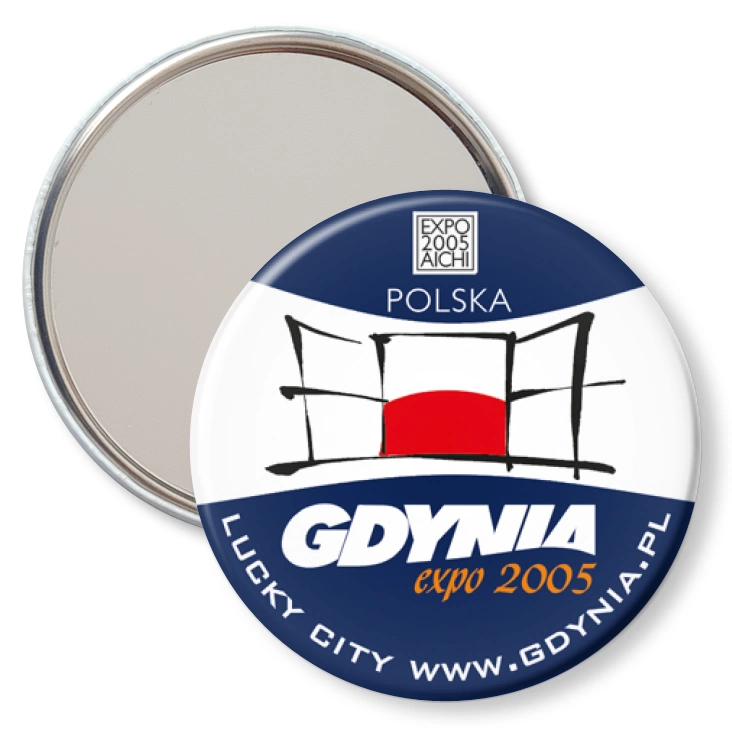 przypinka lusterko Gdynia EXPO 2005