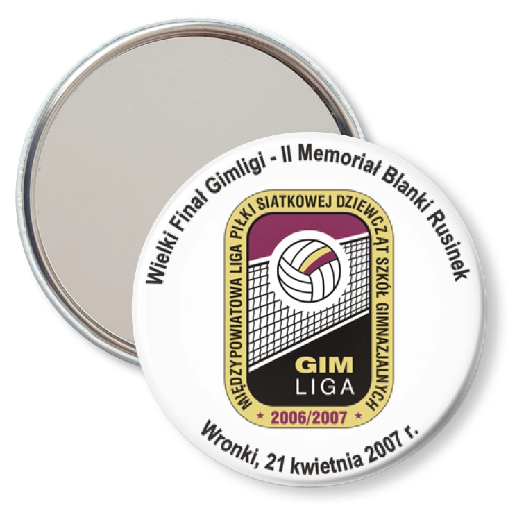 przypinka lusterko GIM Liga