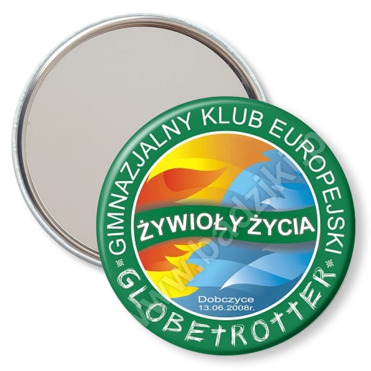 przypinka lusterko Globtroter Dobczyce