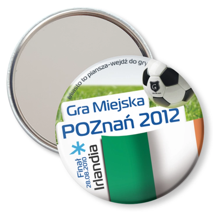 przypinka lusterko Gra Miejska - Poznań 2012 - Irlandia