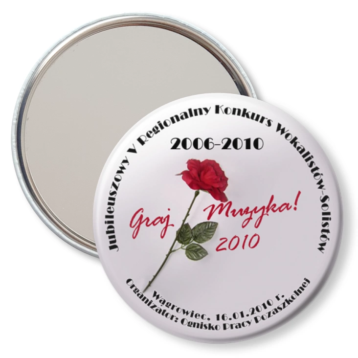 przypinka lusterko Graj Muzyka! 2010
