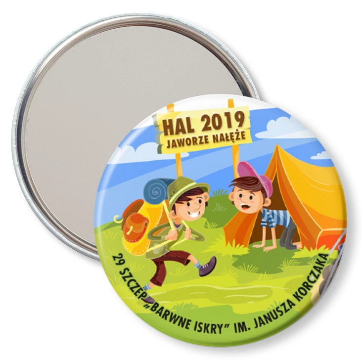 przypinka lusterko Hal 2019