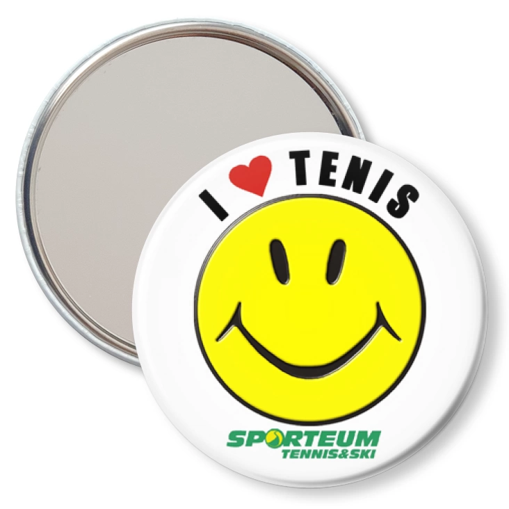przypinka lusterko I love tenis