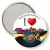 Przypinka lusterko I love ZumbAtomic