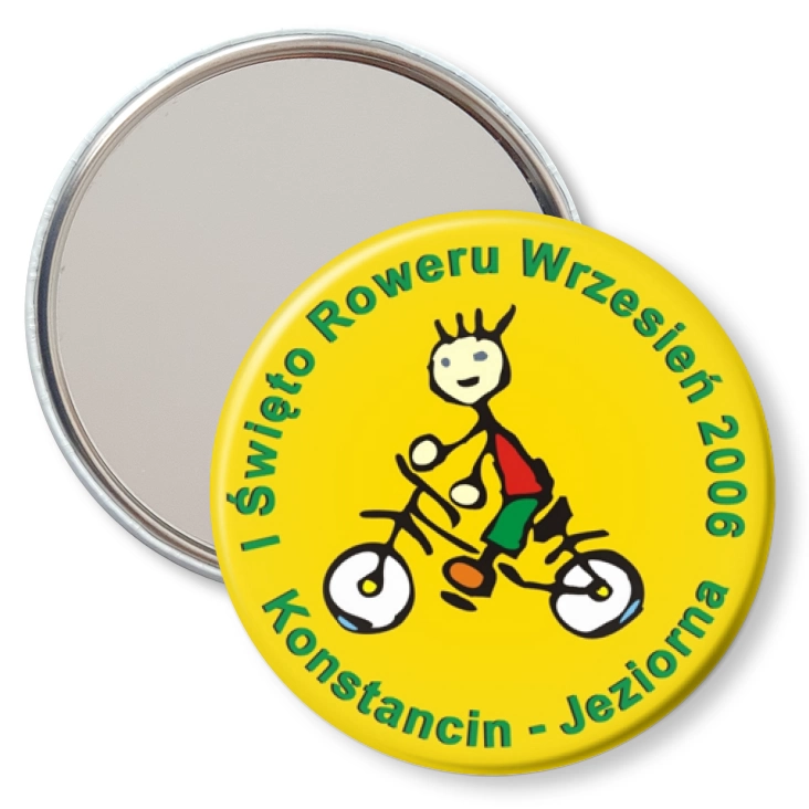 przypinka lusterko I Święto Roweru Wrzesień 2006