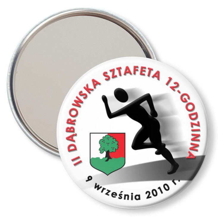 przypinka lusterko II Dąbrowska Sztafeta 12-godzinna