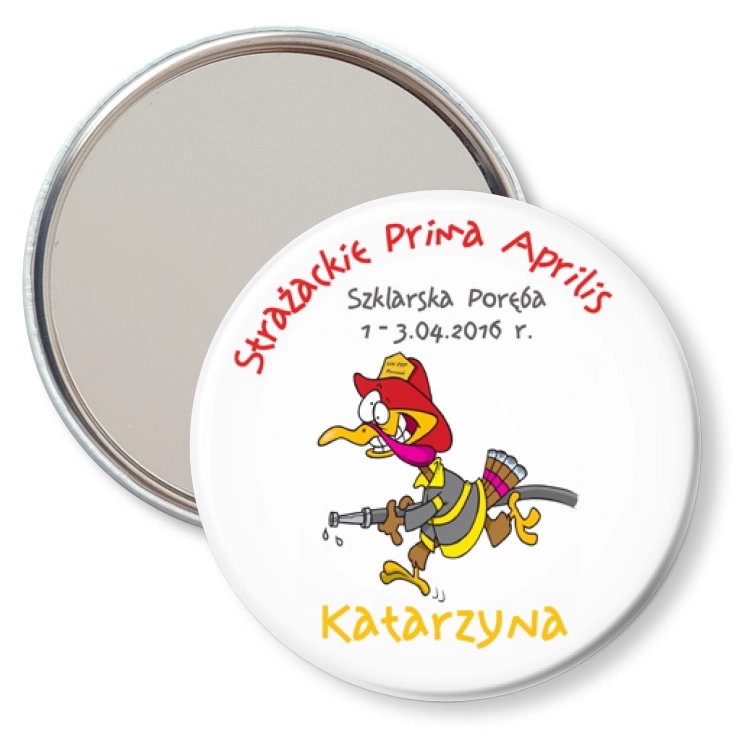 przypinka lusterko Indyk