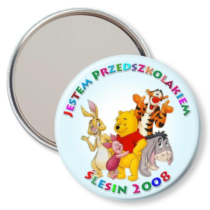 przypinka lusterko Jestem Przedszkolakiem Ślesin 2008
