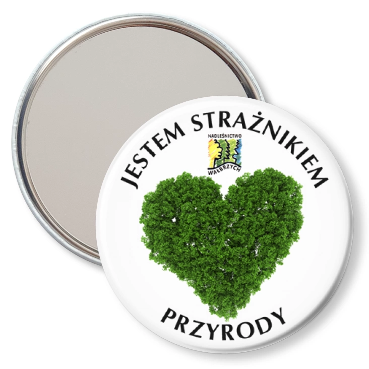 przypinka lusterko Jestem Strażnikiem Przyrody