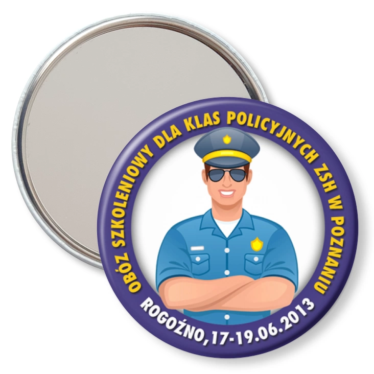 przypinka lusterko Obóz Szkoleniowy dla klas policyjnych