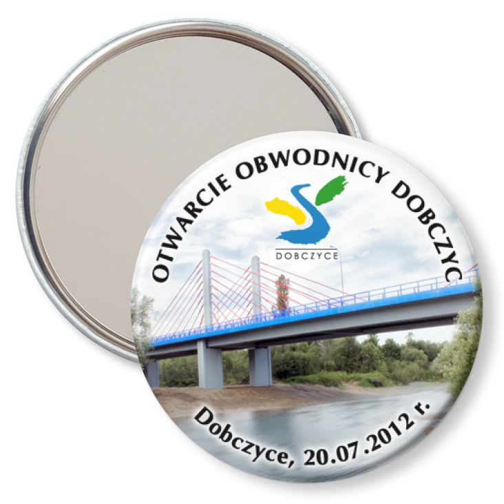przypinka lusterko Otwarcie obwodnicy Dobczyc