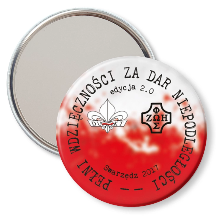 przypinka lusterko Pełni wdzięczności - 9 SDH