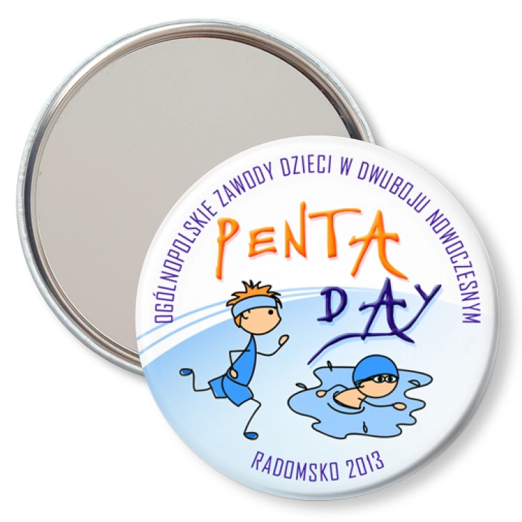 przypinka lusterko Penta Day
