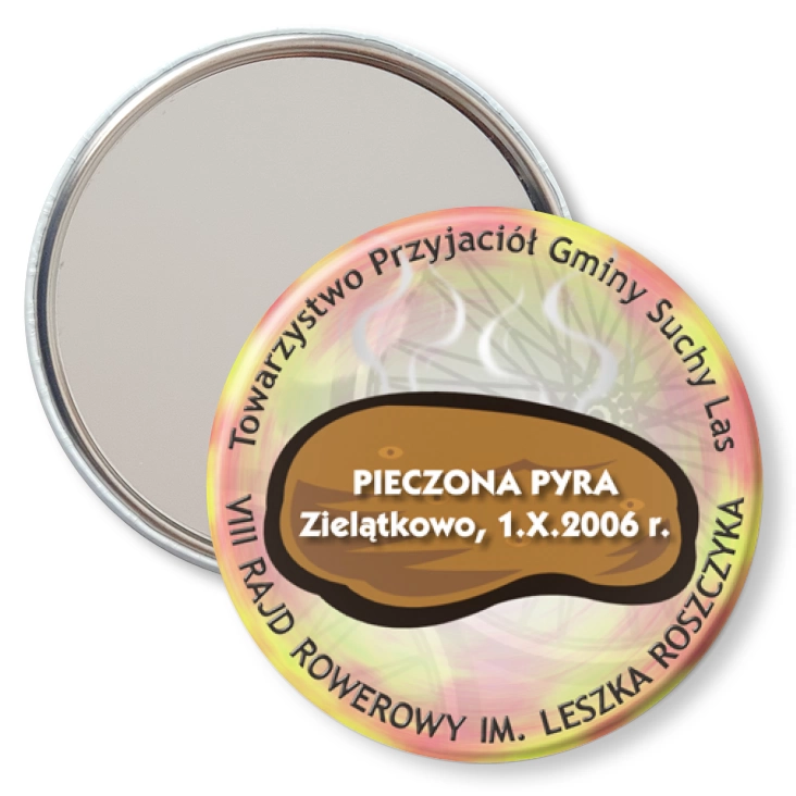 przypinka lusterko Pieczona Pyra 2006