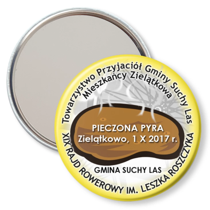 przypinka lusterko Pieczona Pyra 2017