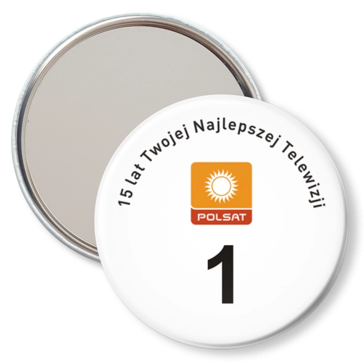 przypinka lusterko Polsat - Twoja najlepsza Telewizja