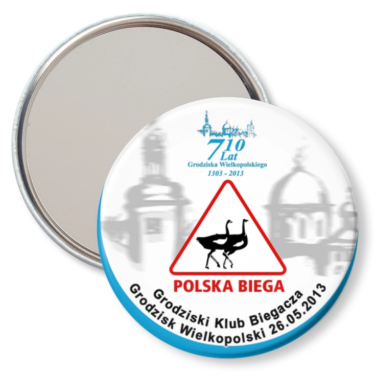 przypinka lusterko Polska Biega 2013