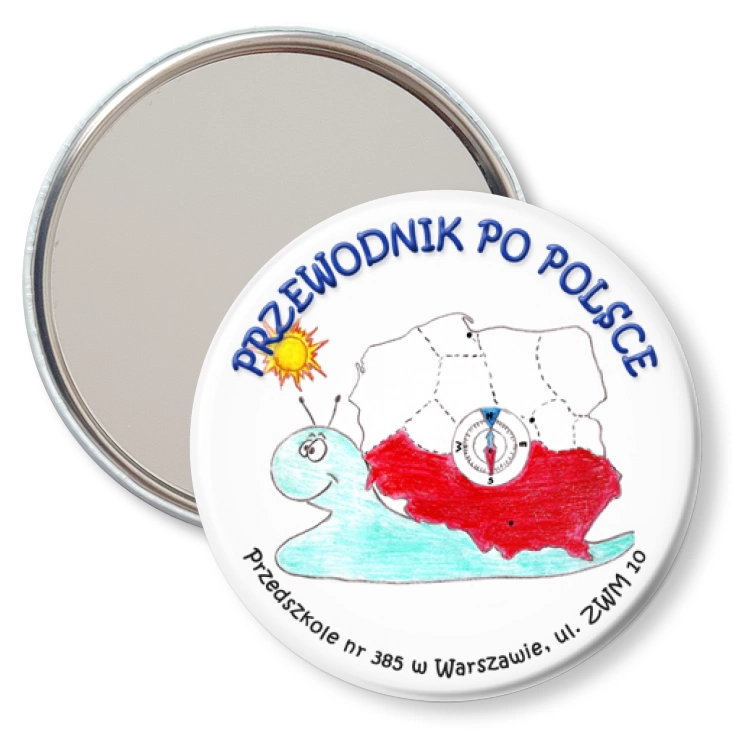 przypinka lusterko Przewodnik po Polsce