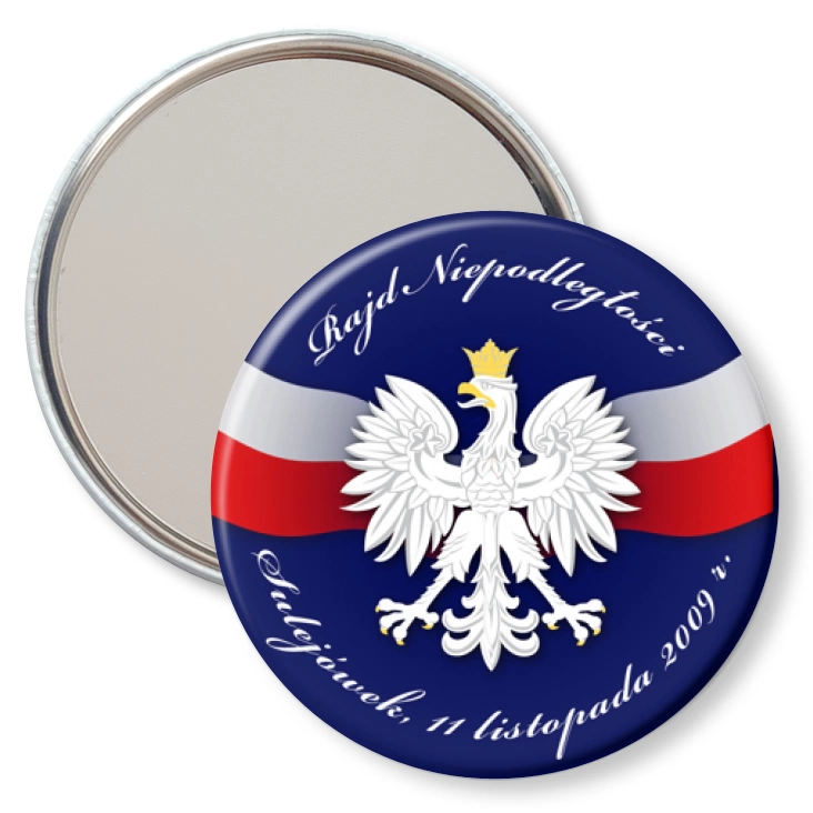 przypinka lusterko Rajd Niepodległości - Sulejówek 2009