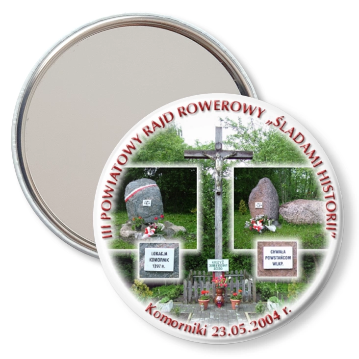 przypinka lusterko Rajd rowerowy Śladami historii